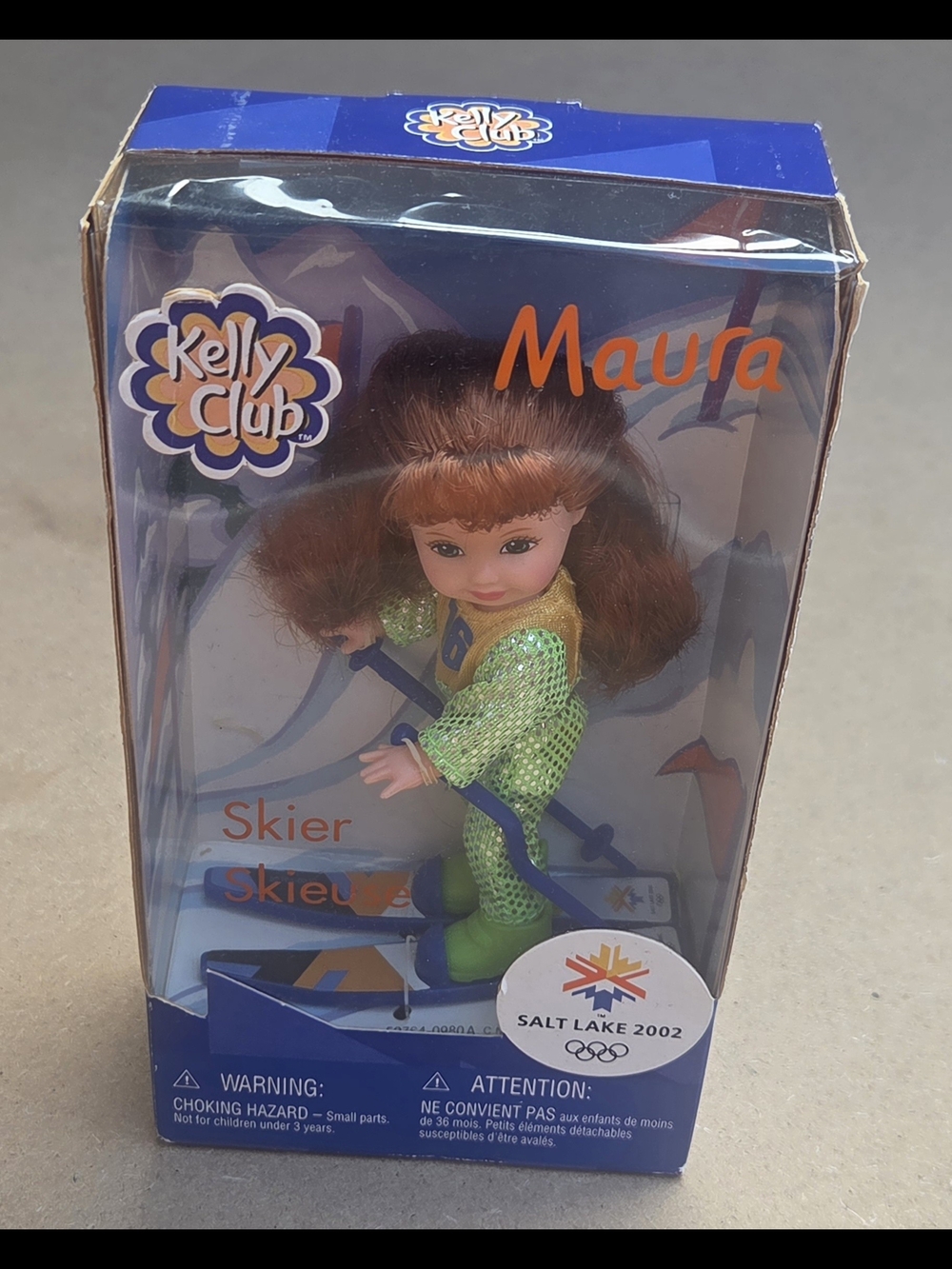 Vintage 2001 Mattel Kelly Club Skier Maura Doll NIB - Salt Lake 2002 Olympics